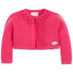 Mayoral French Pink Floral Cardigan 0