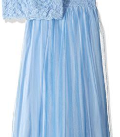 Speechless Girls Big Girls Lt Blue Glitter Lace 2 Pc Long Skirtset Dress 0