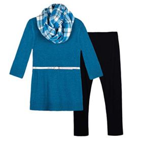 Amy Byer Girls 7 16 Sweater and Legging Clothing Set Outfit with Scarf 0