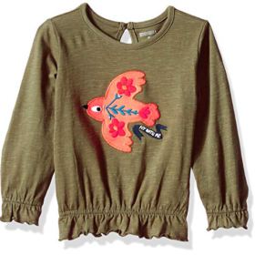 Gymboree Girls Big Long Sleeve High Low Graphic Tee 0