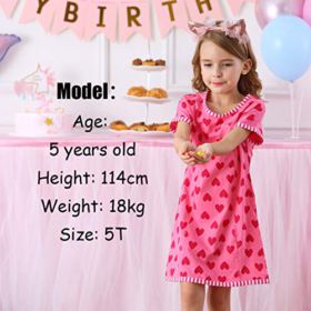 VIKITA Summer Toddler Girls Clothes Casual Short Sleeve Girl Dresses for Kids 2 8 Years 0 1