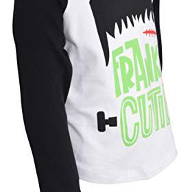 Unique Baby Boys Franken Cutie Raglan Halloween Long Sleeve Shirt 0 4