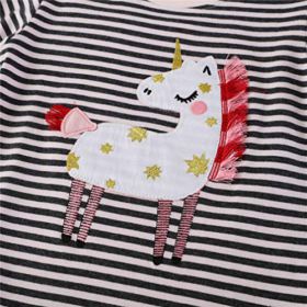 Girl Long Sleeve Tee Shirt Cotton Casual Winter Crewneck Basic Graphic T Shirt 3 Packs Sets 0 1