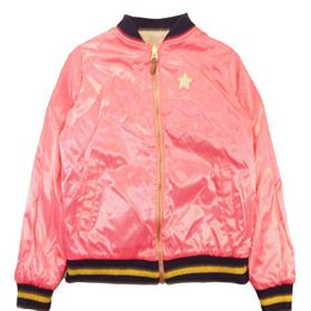 Jessica Simpson Girls Big Reversible Bomber Jacket 0 1