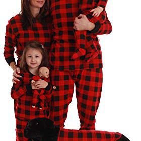 followme Buffalo Plaid Matching Christmas Pajamas for Family Couples Dog Owner 0